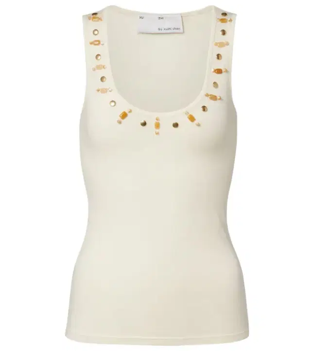 Xu Zhi Beaded wool tank top