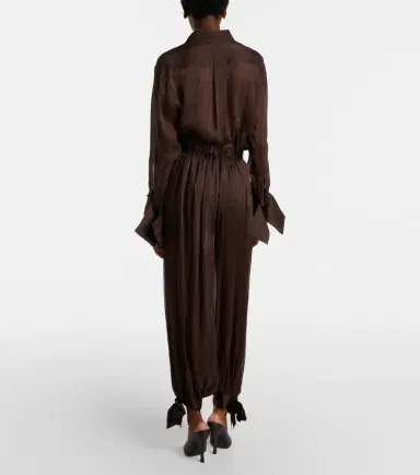 Xu Zhi Striped silk-blend wide-leg pants | Thumbnail 5 Xu Zhi Striped silk-blend wide-leg pants | Thumbnail 5