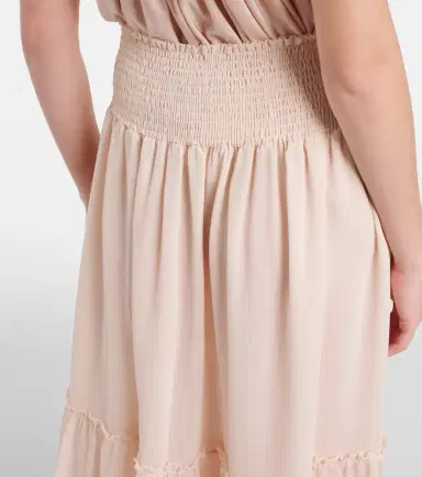 Xu Zhi Gathered chiffon maxi skirt | Thumbnail 6