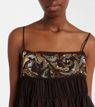 Xu Zhi Sequined chiffon top | Thumbnail 3