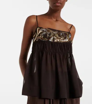 Xu Zhi Sequined chiffon top | Thumbnail 5