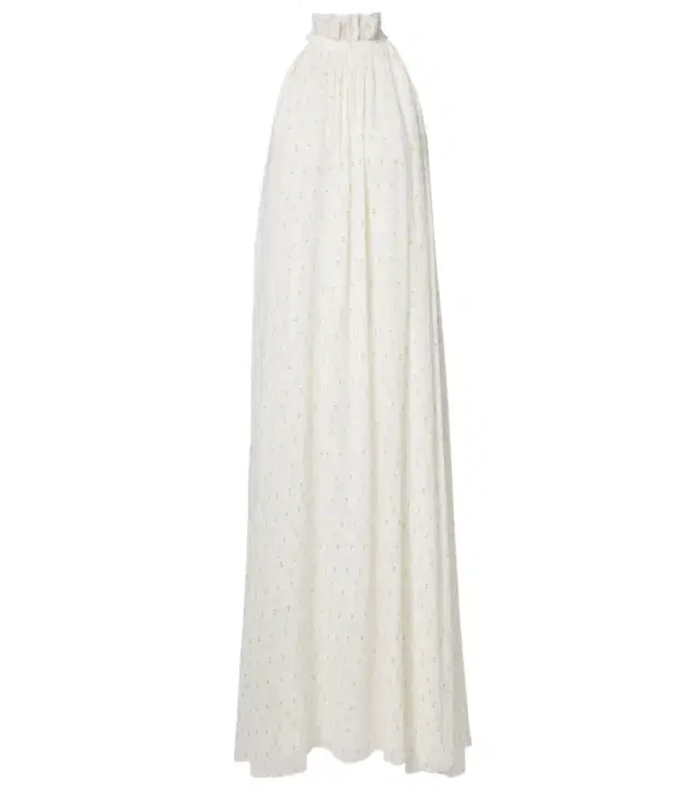 Xu Zhi Polka-dot silk-blend maxi dress