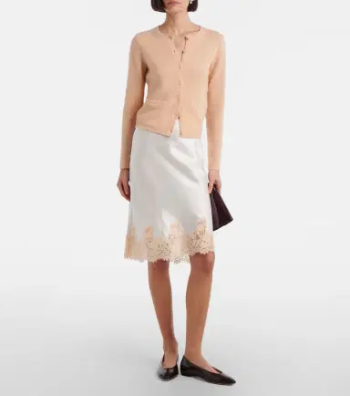 DÔEN Dôen Elowette lace-trimmed silk longuette | Thumbnail 2