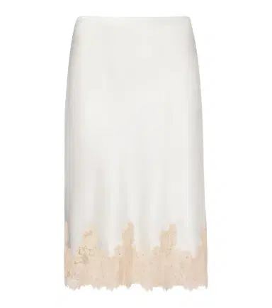 DÔEN Dôen Elowette lace-trimmed silk longuette | Thumbnail 1