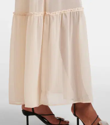 Xu Zhi Shirred tie-neck maxi dress | Thumbnail 5 Xu Zhi Shirred tie-neck maxi dress | Thumbnail 5