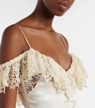 Xu Zhi Lace-trimmed peplum maxi dress | Thumbnail 5 Xu Zhi Lace-trimmed peplum maxi dress | Thumbnail 5