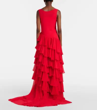 Xu Zhi Tiered asymmetric maxi dress | Thumbnail 6