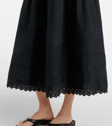 DÔEN Dôen Sebastiane cotton poplin midi skirt | Thumbnail 3 DÔEN Dôen Sebastiane cotton poplin midi skirt | Thumbnail 3