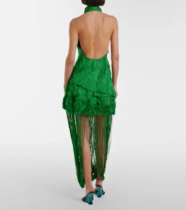 Xu Zhi Draped fringed miniskirt | Thumbnail 3
