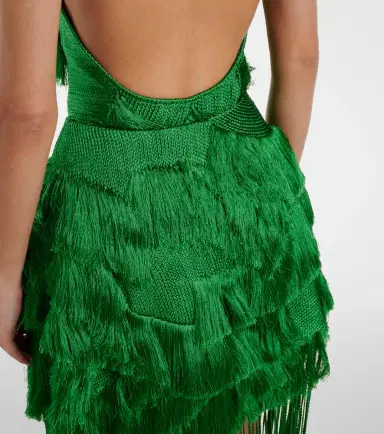 Xu Zhi Draped fringed miniskirt | Thumbnail 4