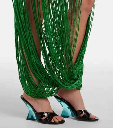 Xu Zhi Draped fringed miniskirt | Thumbnail 6