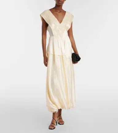 Xu Zhi Lace-trimmed maxi dress | Thumbnail 6 Xu Zhi Lace-trimmed maxi dress | Thumbnail 6