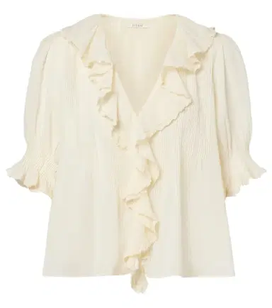 DÔEN Dôen Henri ruffled cotton blouse | Thumbnail 1