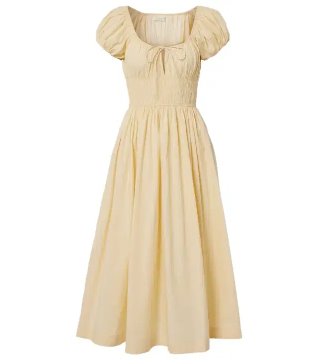 Dôen Quinn cotton poplin midi dress