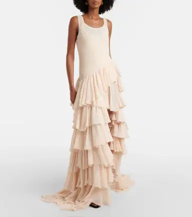 Xu Zhi Tiered asymmetric maxi dress | Thumbnail 2