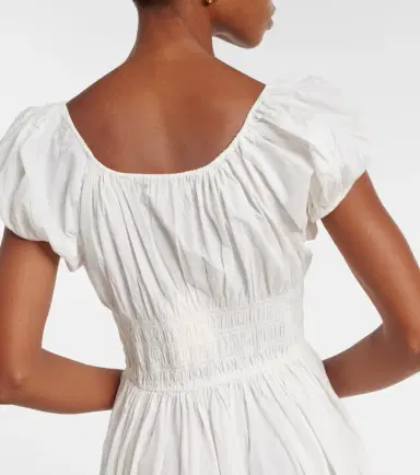 DÔEN Dôen Quinn smocked cotton poplin midi dress | Thumbnail 5