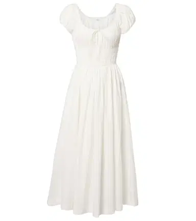 DÔEN Dôen Quinn smocked cotton poplin midi dress | Thumbnail 1