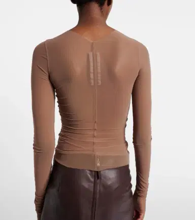 Rick Owens Temple sheer tulle top | Thumbnail 3