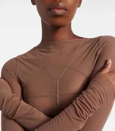 Rick Owens Temple sheer tulle top | Thumbnail 6