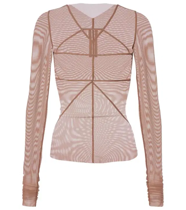 Rick Owens Temple sheer tulle top
