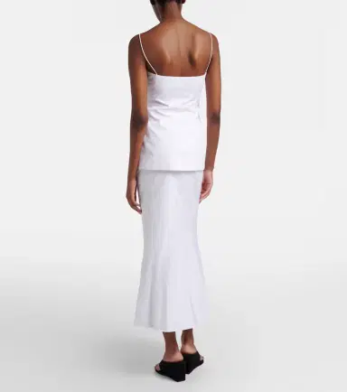 FFORME Ora cotton poplin midi skirt | Thumbnail 3