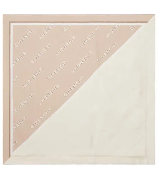 Logo silk twill scarf