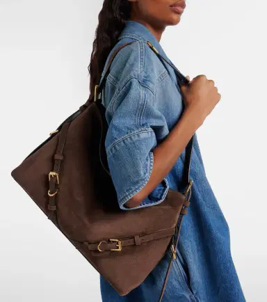 Givenchy Voyou Medium suede shoulder bag | Thumbnail 8 Givenchy Voyou Medium suede shoulder bag | Thumbnail 8
