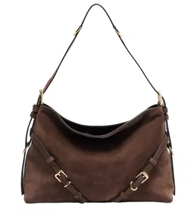 Givenchy Voyou Medium suede shoulder bag | Thumbnail 1 Givenchy Voyou Medium suede shoulder bag | Thumbnail 1