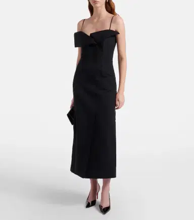 FFORME Skylar cotton and silk midi dress | Thumbnail 2
