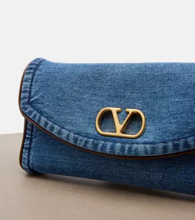 Valentino Garavani DeVain Small denim shoulder bag | Thumbnail 3 Valentino Garavani DeVain Small denim shoulder bag | Thumbnail 3