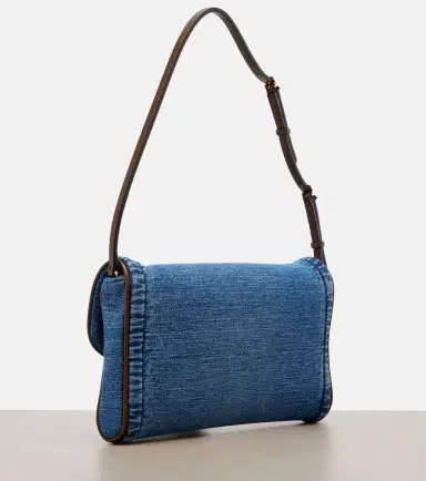Valentino Garavani DeVain Small denim shoulder bag | Thumbnail 4 Valentino Garavani DeVain Small denim shoulder bag | Thumbnail 4