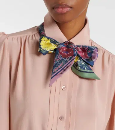 Valentino Printed silk twill scarf | Thumbnail 5