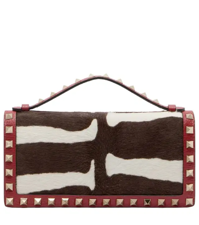 Valentino Garavani Rockstud Mini calf hair crossbody bag