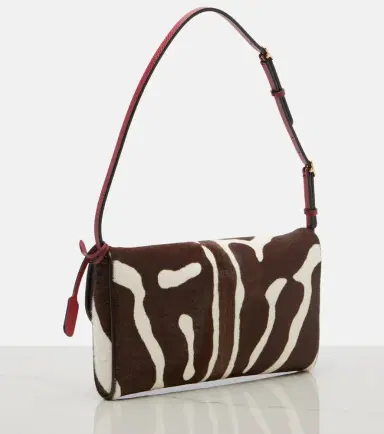 Valentino Garavani DeVain zebra-print calf hair shoulder bag | Thumbnail 3 Valentino Garavani DeVain zebra-print calf hair shoulder bag | Thumbnail 3