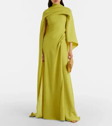 Marmar Halim Caped draped gown | Thumbnail 2