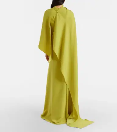 Marmar Halim Caped draped gown | Thumbnail 4