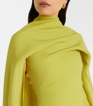 Marmar Halim Caped draped gown | Thumbnail 6