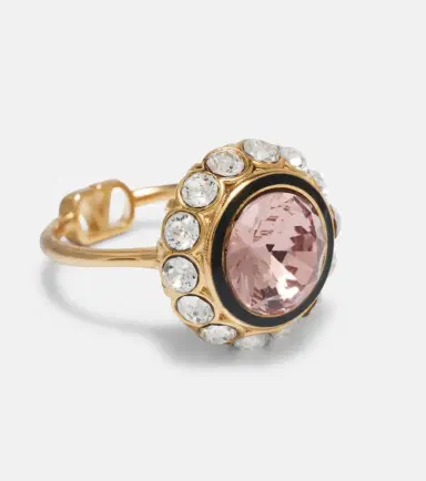 Valentino VLogo crystal-embellished ring | Thumbnail 2 Valentino VLogo crystal-embellished ring | Thumbnail 2