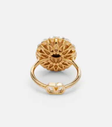 Valentino VLogo crystal-embellished ring | Thumbnail 3 Valentino VLogo crystal-embellished ring | Thumbnail 3