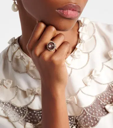 Valentino VLogo crystal-embellished ring | Thumbnail 5 Valentino VLogo crystal-embellished ring | Thumbnail 5
