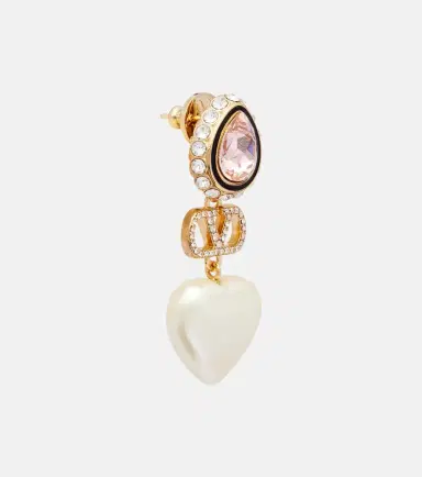 Valentino VLogo embellished drop earrings | Thumbnail 4 Valentino VLogo embellished drop earrings | Thumbnail 4