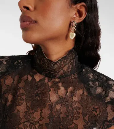 Valentino VLogo embellished drop earrings | Thumbnail 6 Valentino VLogo embellished drop earrings | Thumbnail 6