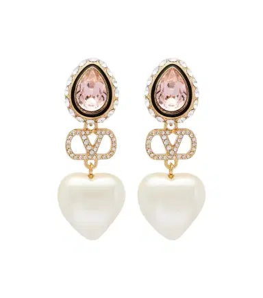 Valentino VLogo embellished drop earrings | Thumbnail 1 Valentino VLogo embellished drop earrings | Thumbnail 1