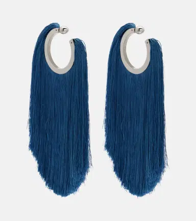 Alaïa Alaïa Fringed hoop earrings | Thumbnail 3 Alaïa Alaïa Fringed hoop earrings | Thumbnail 3