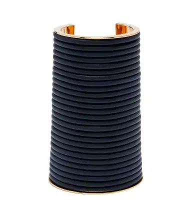 Alaïa Alaïa Leather-trimmed cuff bracelet | Thumbnail 1