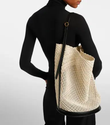 Alaïa Alaïa Hip Large leather-trimmed bucket bag | Thumbnail 5