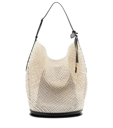 Alaïa Alaïa Hip Large leather-trimmed bucket bag | Thumbnail 1