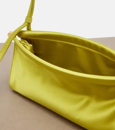 Alaïa Alaïa Le Click East West Small leather-trimmed satin shoulder bag | Thumbnail 4 Alaïa Alaïa Le Click East West Small leather-trimmed satin shoulder bag | Thumbnail 4