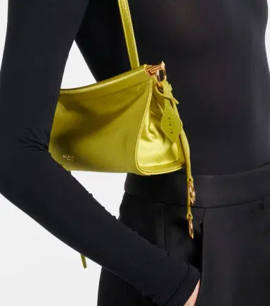 Alaïa Alaïa Le Click East West Small leather-trimmed satin shoulder bag | Thumbnail 5 Alaïa Alaïa Le Click East West Small leather-trimmed satin shoulder bag | Thumbnail 5