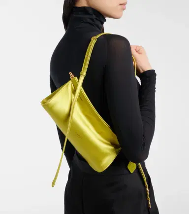 Alaïa Alaïa Le Click East West Small leather-trimmed satin shoulder bag | Thumbnail 6 Alaïa Alaïa Le Click East West Small leather-trimmed satin shoulder bag | Thumbnail 6